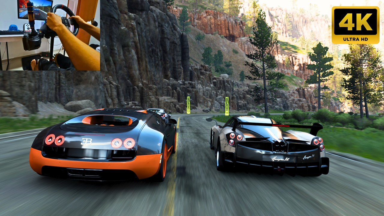 Bugatti Veyron vs Hypercars - Steering Wheel H-Shifter Logitech G27 | Forza Horizon 5