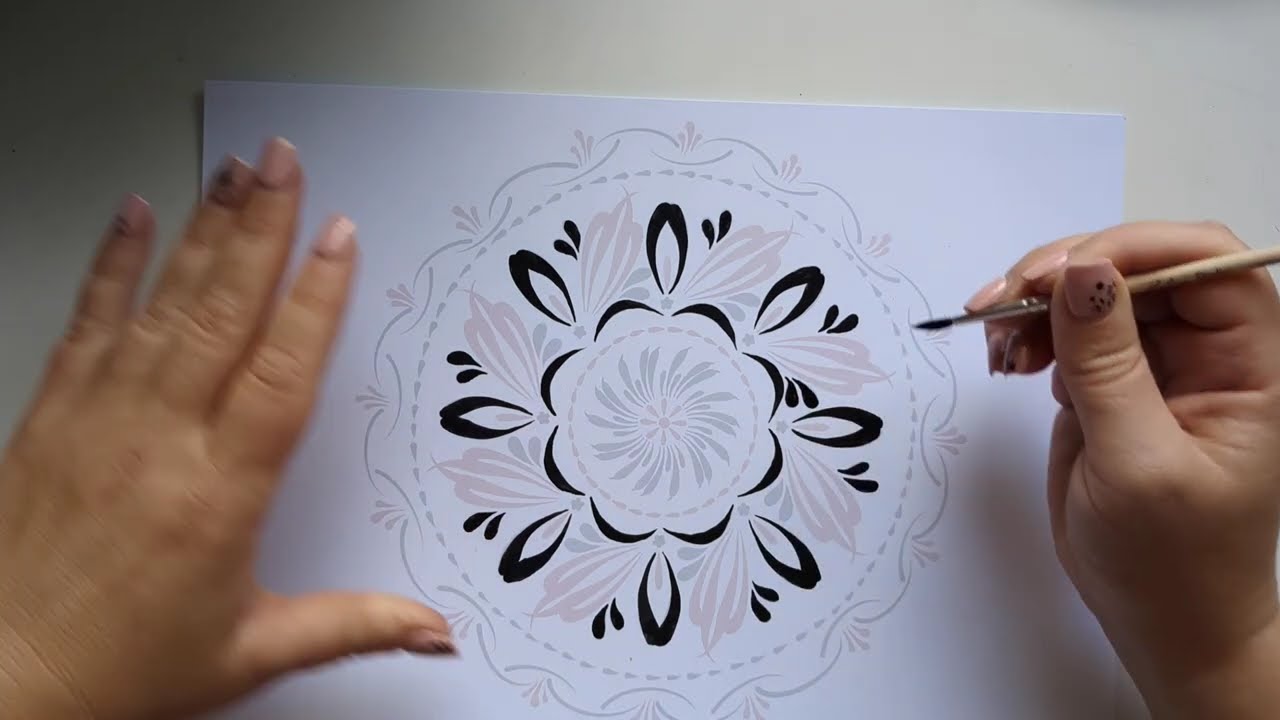 Russian Mandalas – Painting Template №10. Creative Meditation