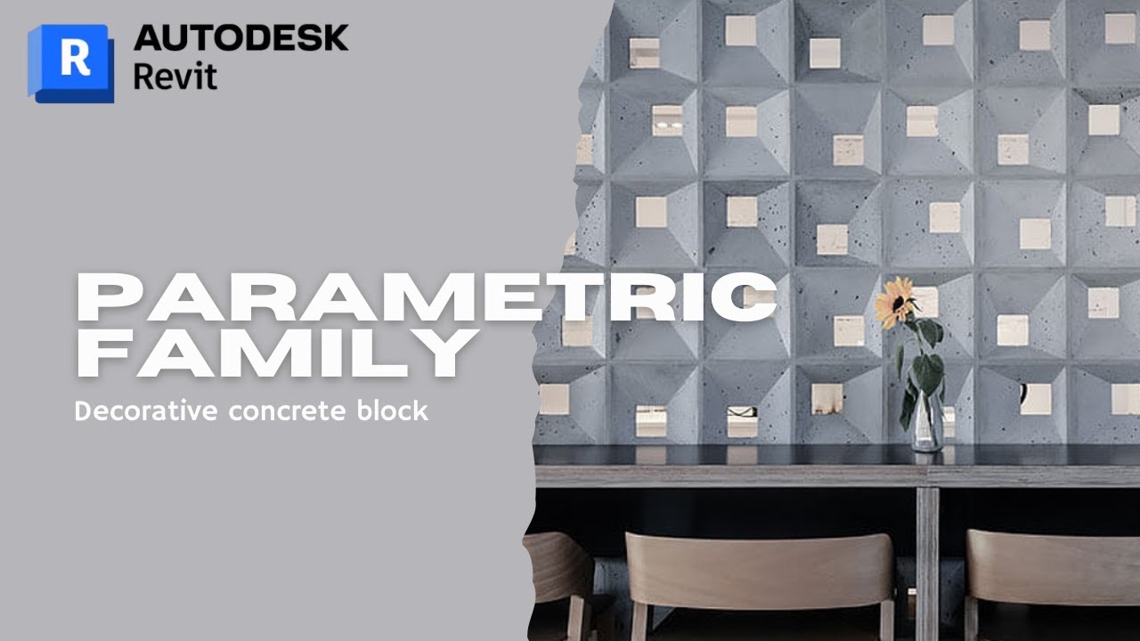 Decorative Concrete Block | Parametric Revit Family Tutorial