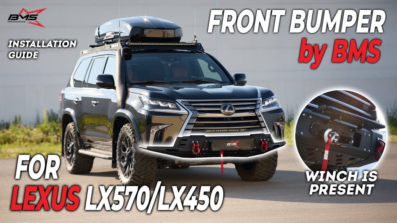 Lexus LX570 LX450 2016-2022 Steel Front Bumper BMS URBAN Installation guide