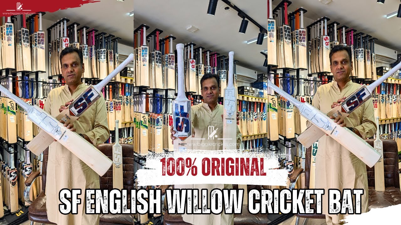 Обзор 100% оригинальных бит для крикета SF English Willow | Самый дешёвый инвентарь для крикета |...