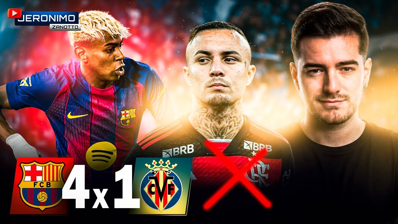 YAMAL BRILHA, BARÇA LÍDER e CEBOLINHA TOMA ADVERTÊNCIA NO FLAMENGO.