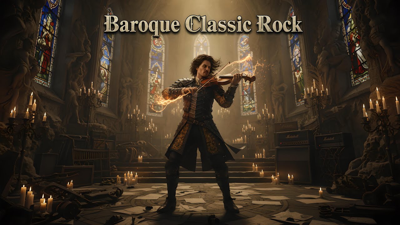 Baroque Classic Rock | Enchanting Violin Magic in a Grand Cathedral