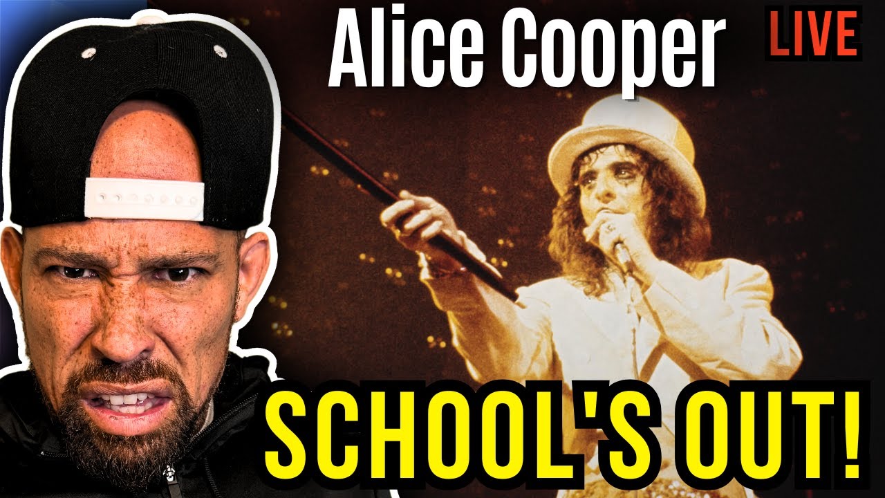 Rapper FIRST time REACTION to Alice Cooper - School's Out LIVE!