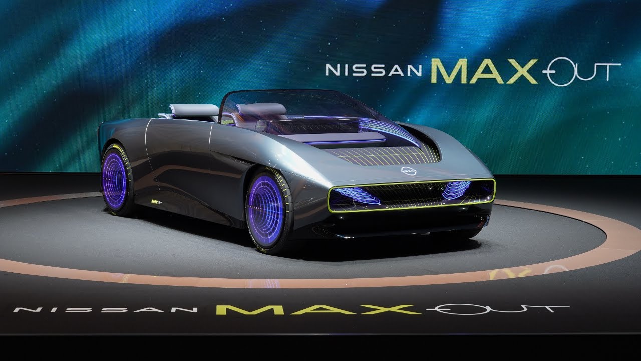Nissan Max-Out EV Convertible Concept | Dynamic and Advanced Two-Seater Car | Motor Continent