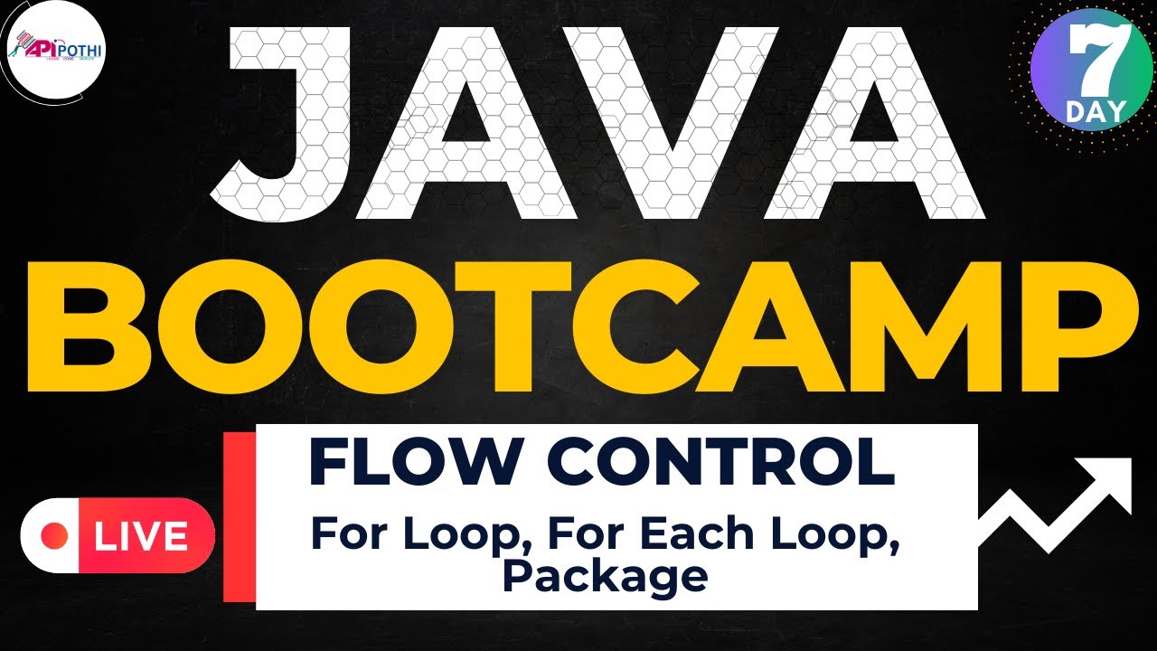 Day 7 : APIPOTHI Core JAVA Bootcamp: Mastering  in For Loop , Enhance For Loop, Package | APIPOTHI