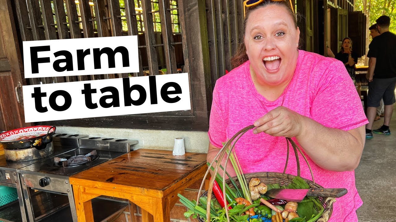 I Went to a Cooking Class in Thailand! | Thai Farm Cooking School