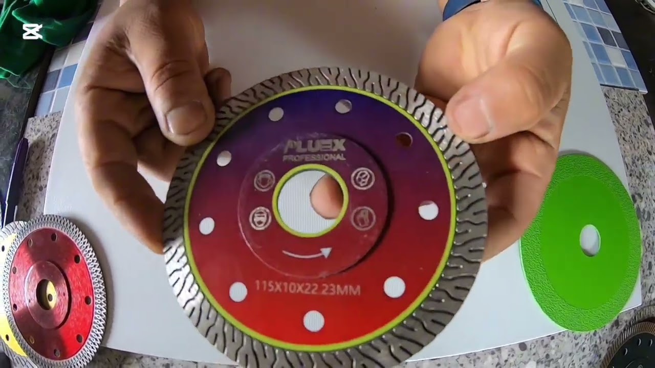 #tipos #de #discos #para #radial #cierra #de #amoladora #provando #en #porcelanato y #mayolica
