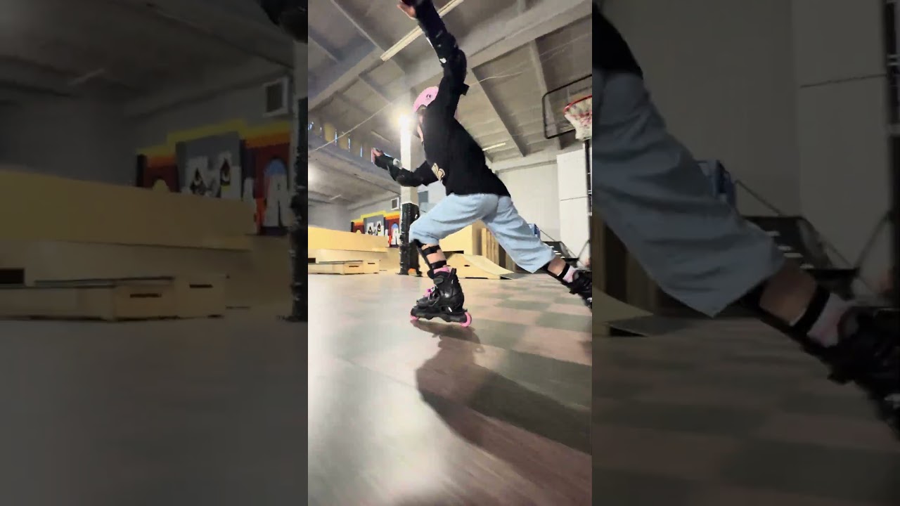Oli w swoim żywiole💪 podnosi poprzeczkę z #rakunarolkach #rollerskating #skate #rolki #skoki #jump