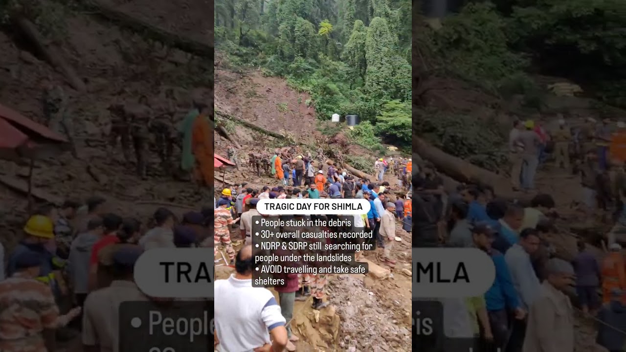 🚨 Disaster Alert in Himachal #shimla #himachal #himachalpradesh #solan #mandi #kullu #kinnaur #una