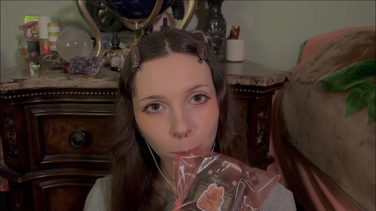 Noisy ASMR Plastic Bag Crinkles, Eating, Mouth Sounds No Talking 