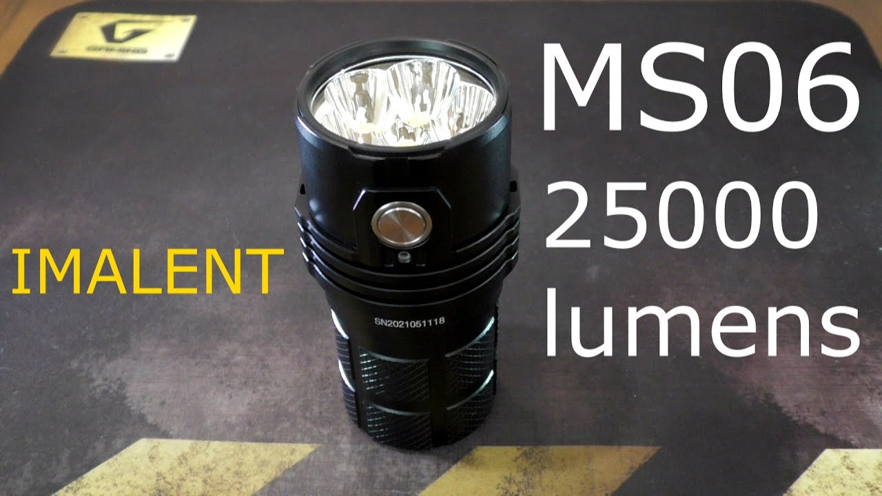 Мой новый Фонарь IMALENT MS06