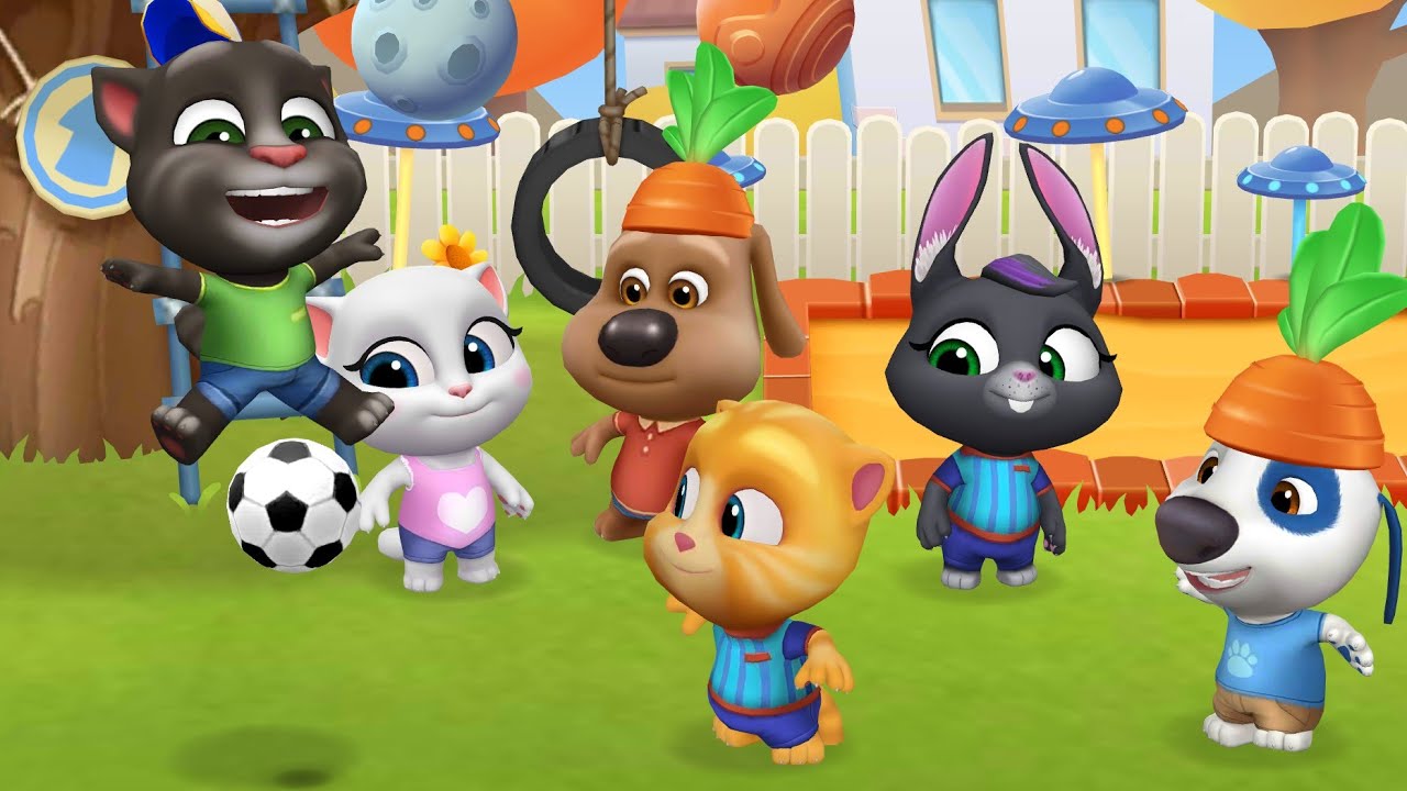 MY TALKING TOM FRIENDS 2 FUN TIME ALL FRIENDS 