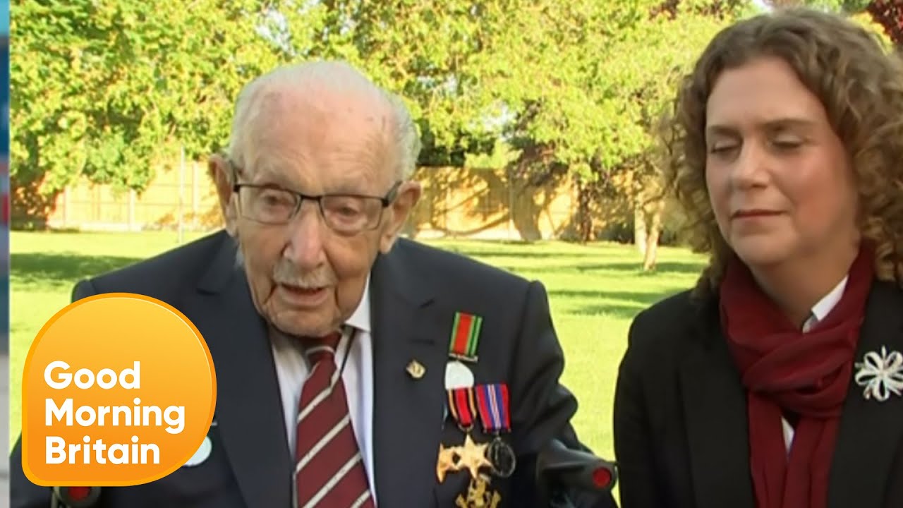 Colonel Tom Moore Awarded Knighthood But What Will He Say to the Queen? | Good Morning Britain