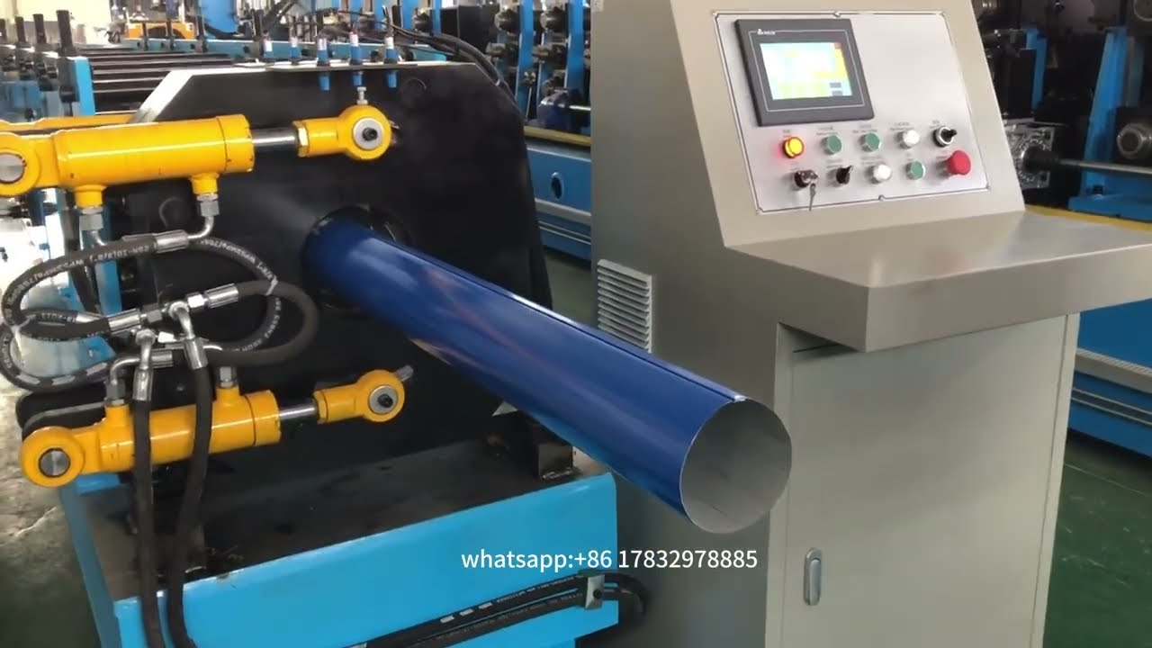 Round tube downspout roll forming machine down pipe making machine downtake tube machine