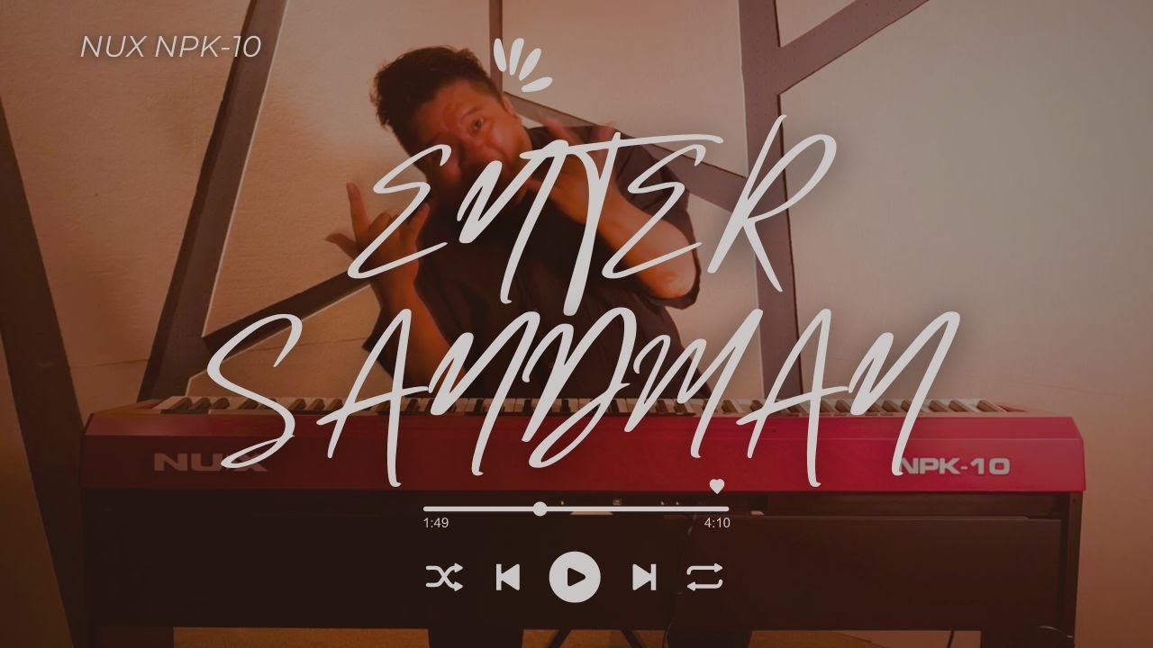 NUX NPK-10 Digital Piano Performance - Michael Lee Plays Enter Sandman - Metallica