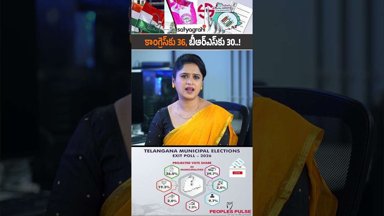 Telangana Municipal Elections Exit Polls | Latest Updates | Congress Vs BRS Vs BJP | Satyagrhi TV
