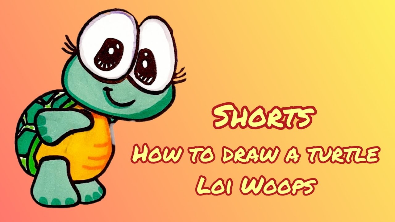 How to Draw a Simple Cute Loi Woops, #shorts