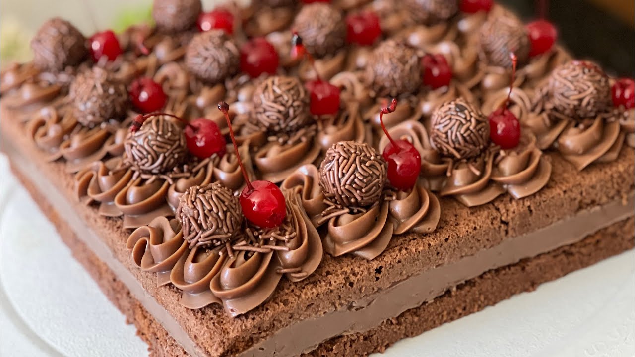 O BOLO GELADO DE BRIGADEIRO QUE DESMANCHA NA BOCA  