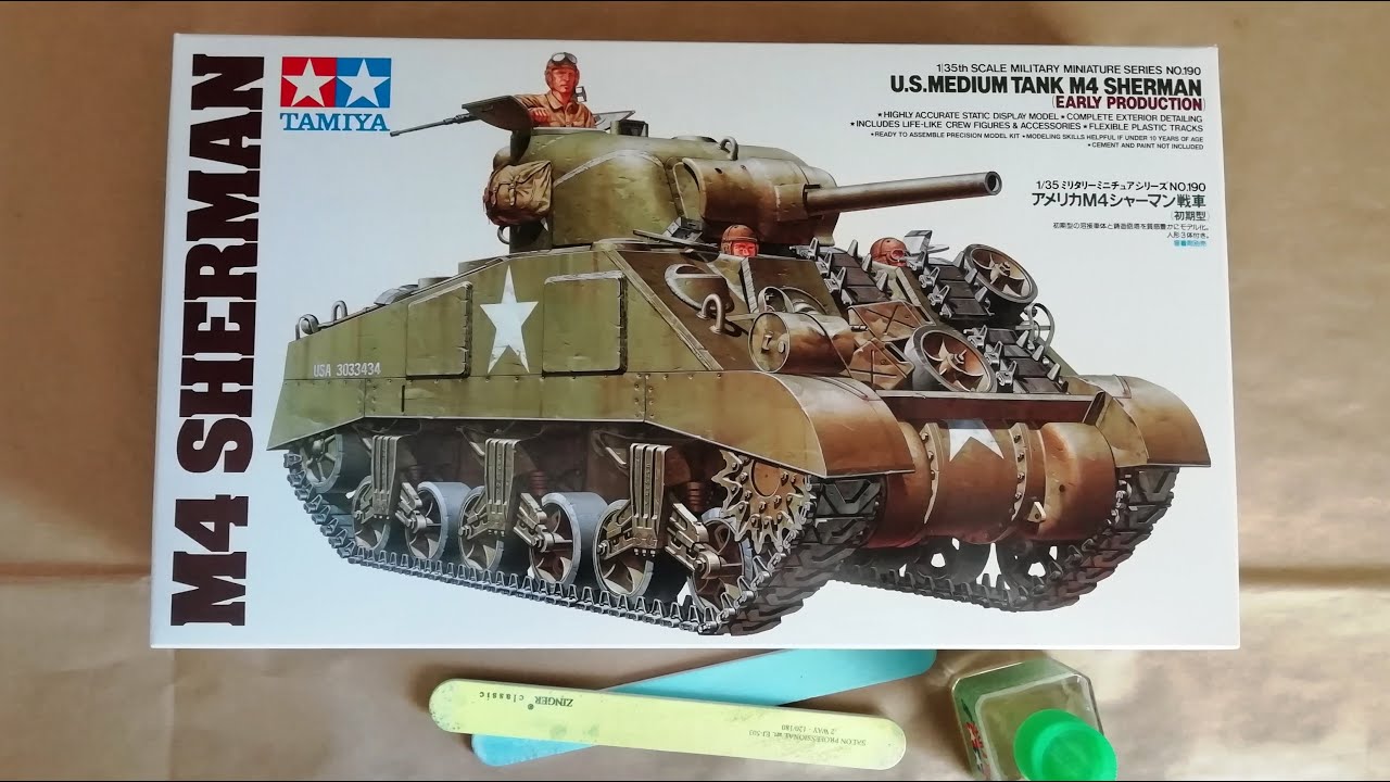 Классический M4 Sherman от Tamiya (35190) - на что смотреть в первую очередь.