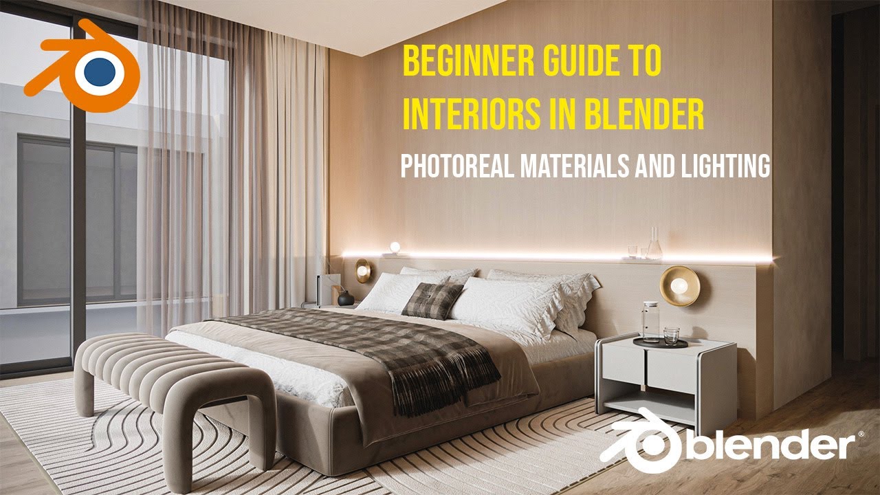 Make Photoreal Interiors In Blender - Blender Beginner Bedroom Tutorial