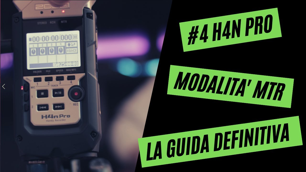 H4N PRO MTR TUTORIAL DEFINITIVO