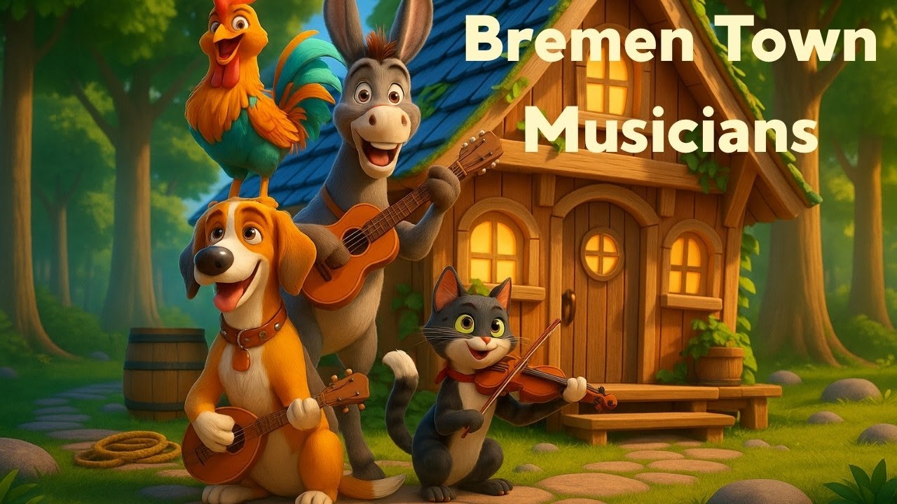 Bremen Town Musicians - Fairy Tales and Short Stories for Kids