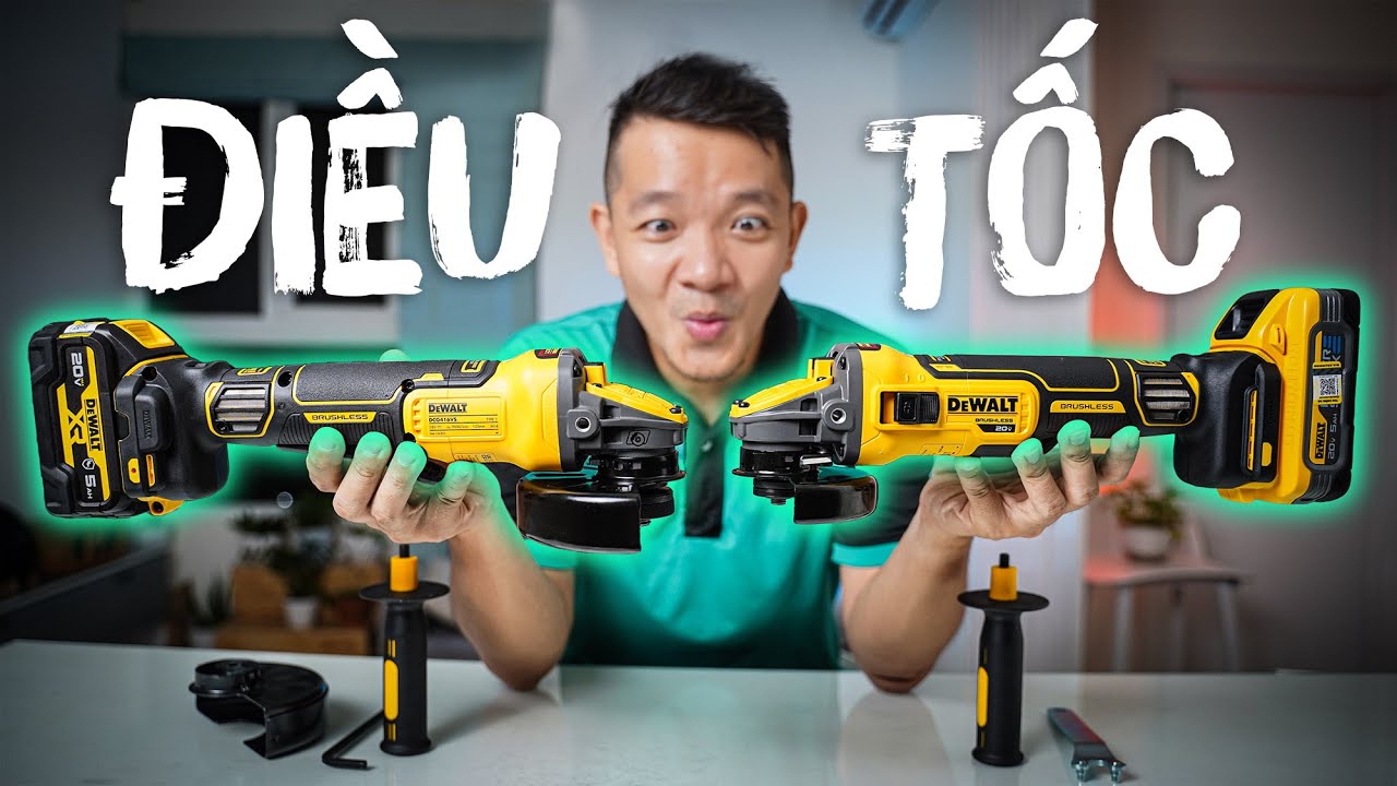 Tính Năng RẤT CẦN THIẾT Đã Được Trang Bị - Cặp Đôi Mài Góc Dewalt DCG416VS Và DCG 409VS