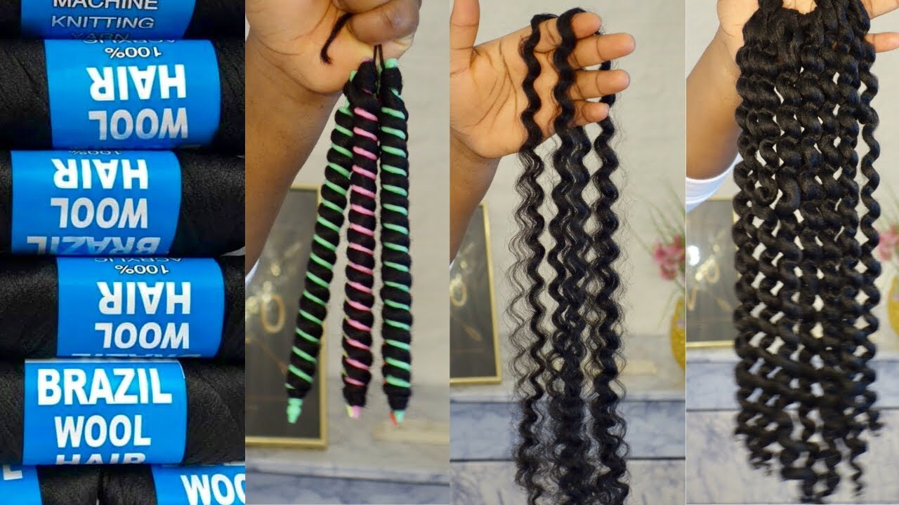 HOW TO DIY CURLY CROCHET CURLS USING BRAZILIAN WOOL