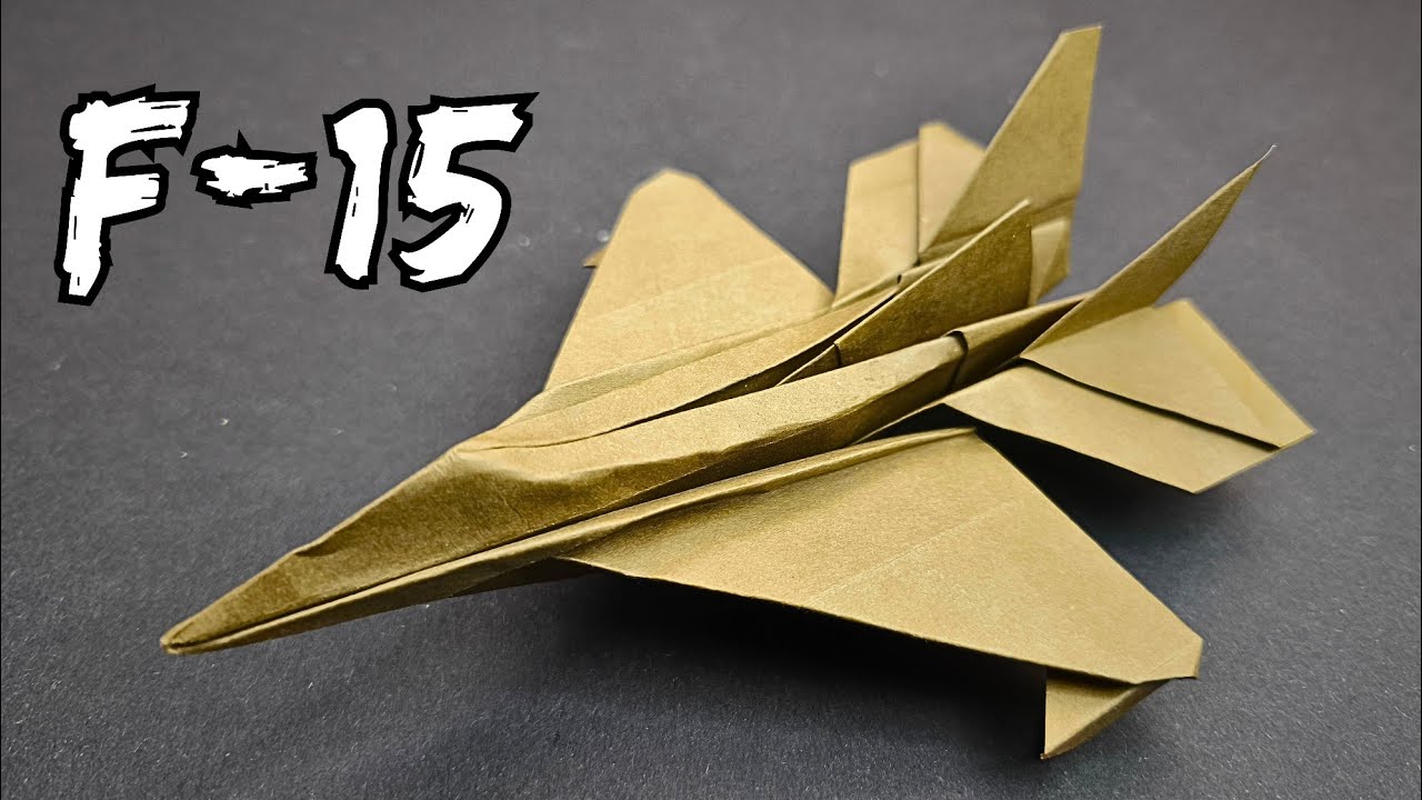 Origami F-15 Fighter Jet – Easy & Realistic !
