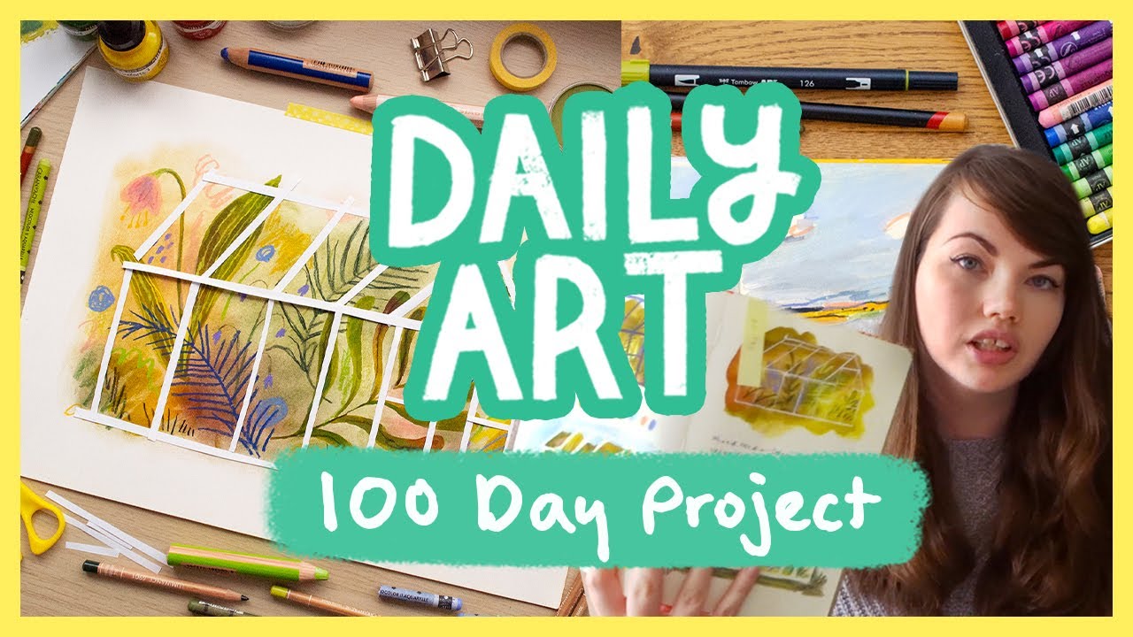 My 100 Day daily art challenge - halfway check-in! How it's going so far