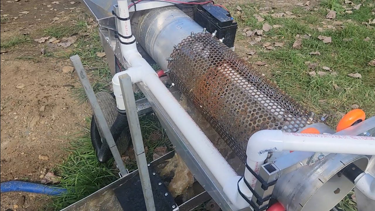 Homebuilt trommel finds Michigan gold - The struggle is real folks