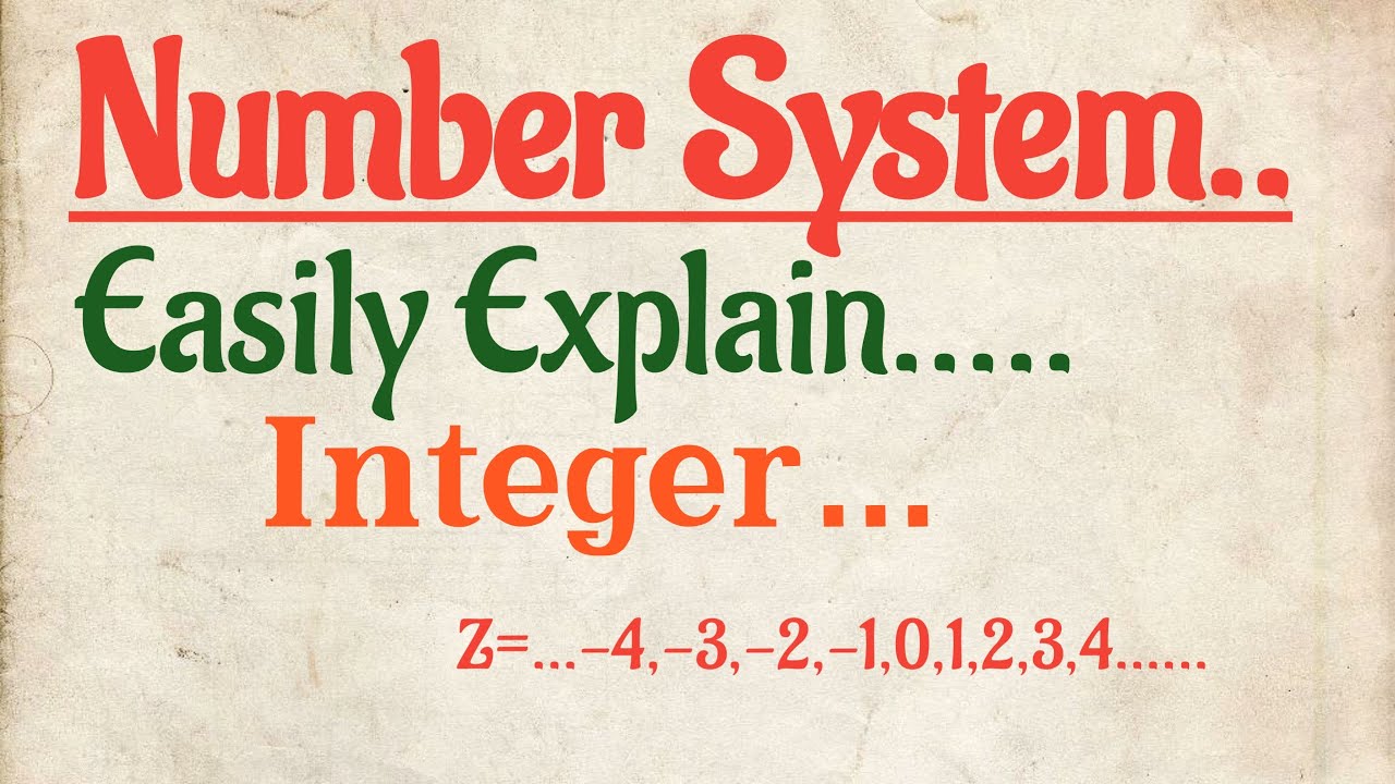 Integer,Number system, mathmagic,learn math with ZAacademy