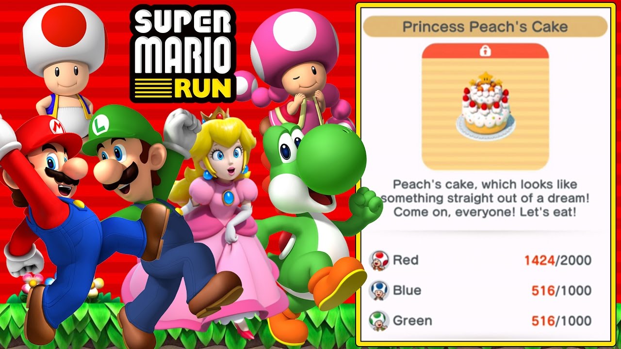Super Mario Run - Toad Rally | Unlocking Princess Peach's Cake! [iPad and iOS Gameplay]