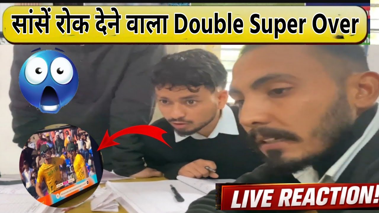 Last Ball Tak Suspense🔥 AFG vs SA Super Over LIVE Reaction |