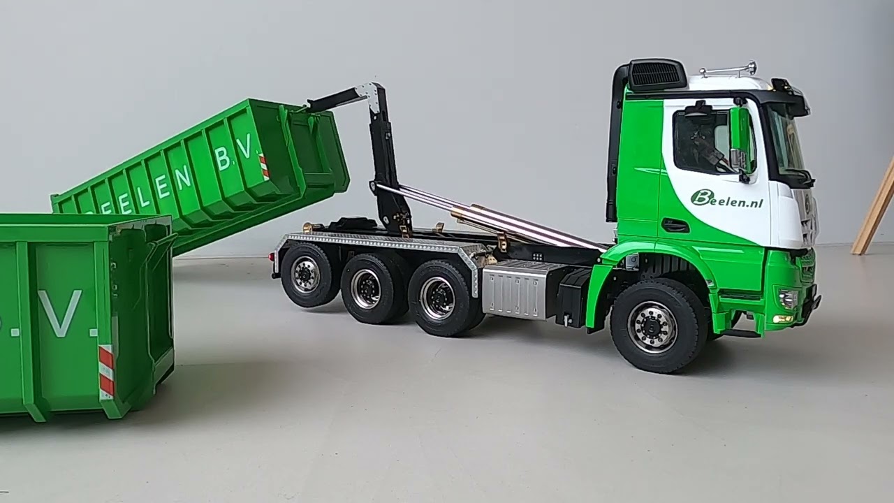 Lxyrc Arocs hydraulic hook lift RC 1/14 scale tamiya