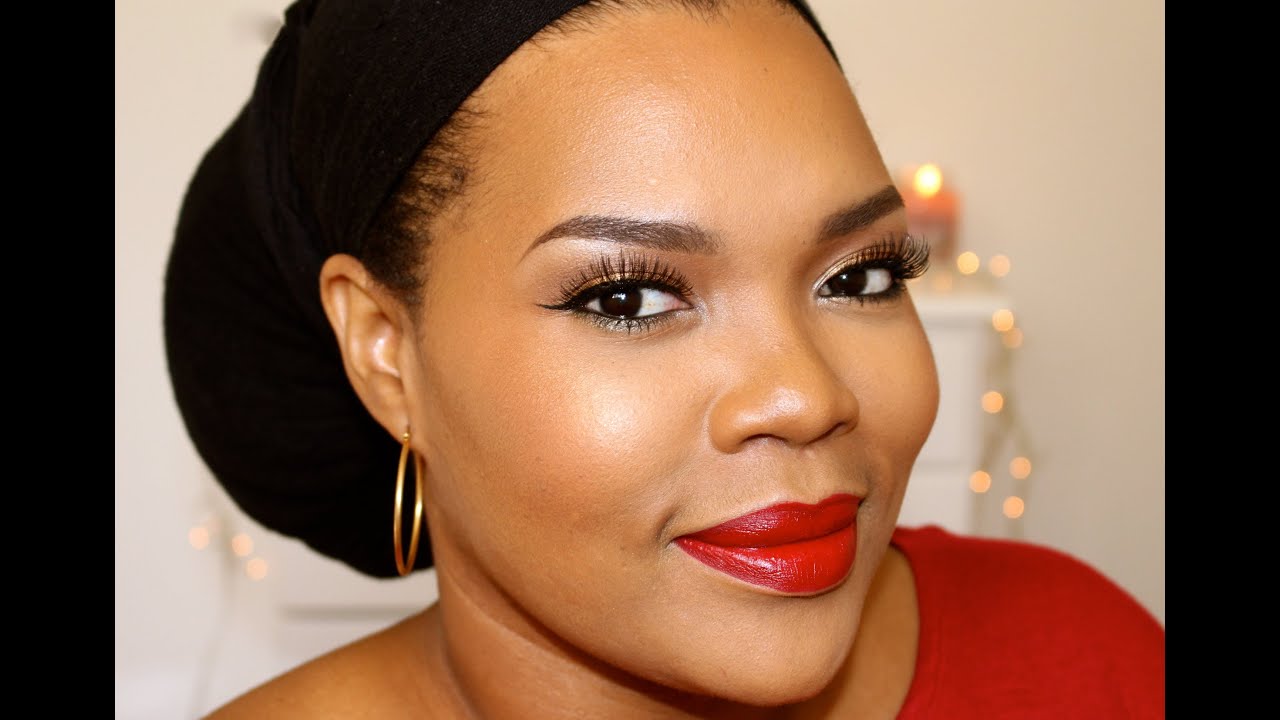 TUTO Maquillage de Fêtes Rouge et Or