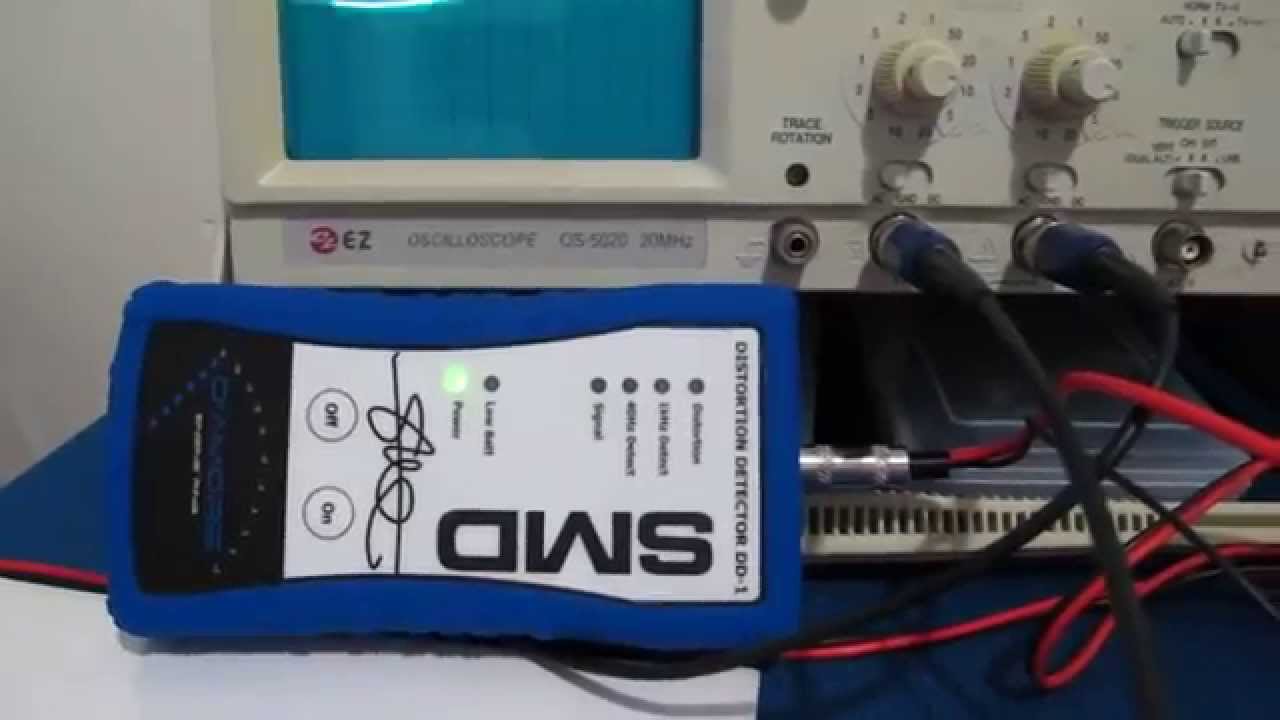 Distortion Detector DD1 Vs. Osciloscopio