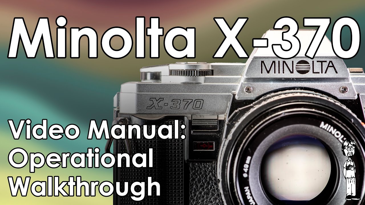 Minolta X-370 (X-300) Batteries, Lenses, Load Film, Focusing, and Double Exposures