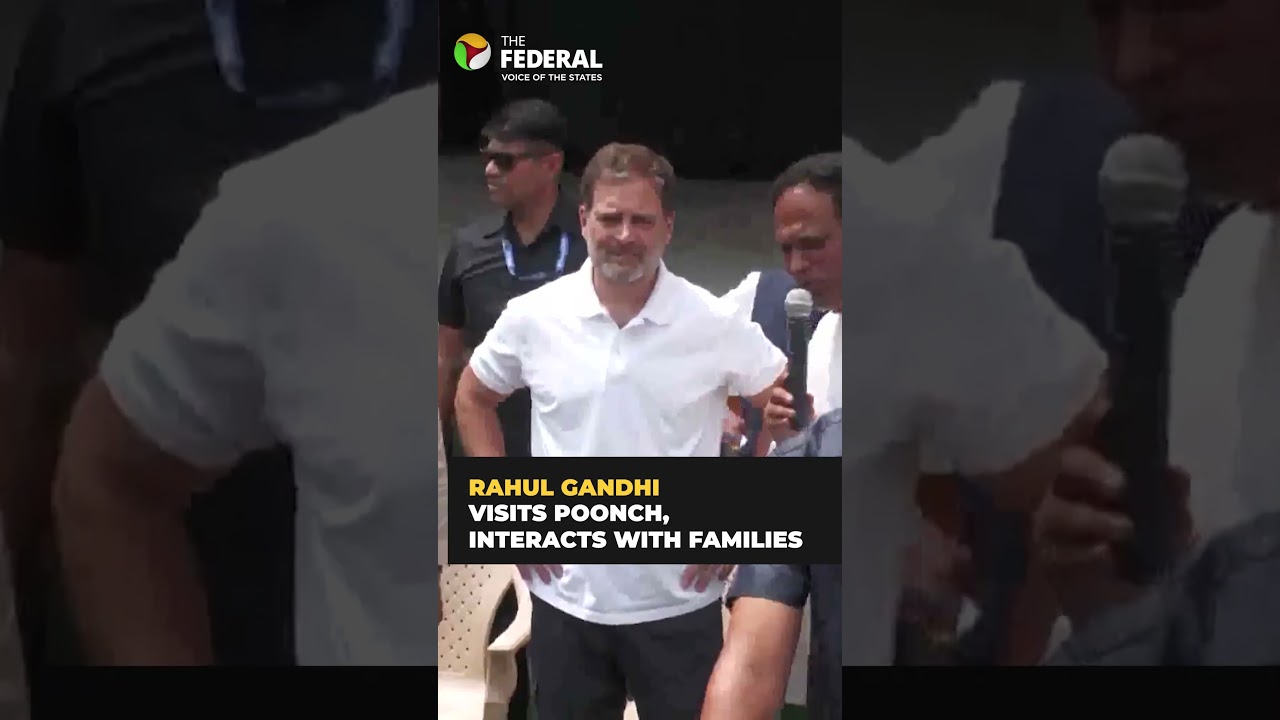 Rahul Gandhi visits Poonch, interacts with families | Jammu and Kashmir | Congress