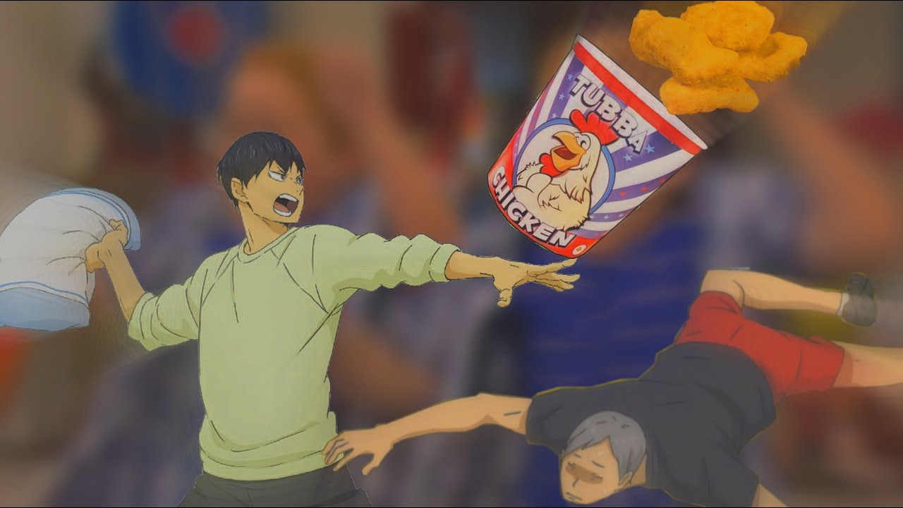 Chicken lickin' —— Sam&Cat x Haikyuu [5/?] —— lazy —— Twins?!? —— requested ✨ —— spelling mistakes