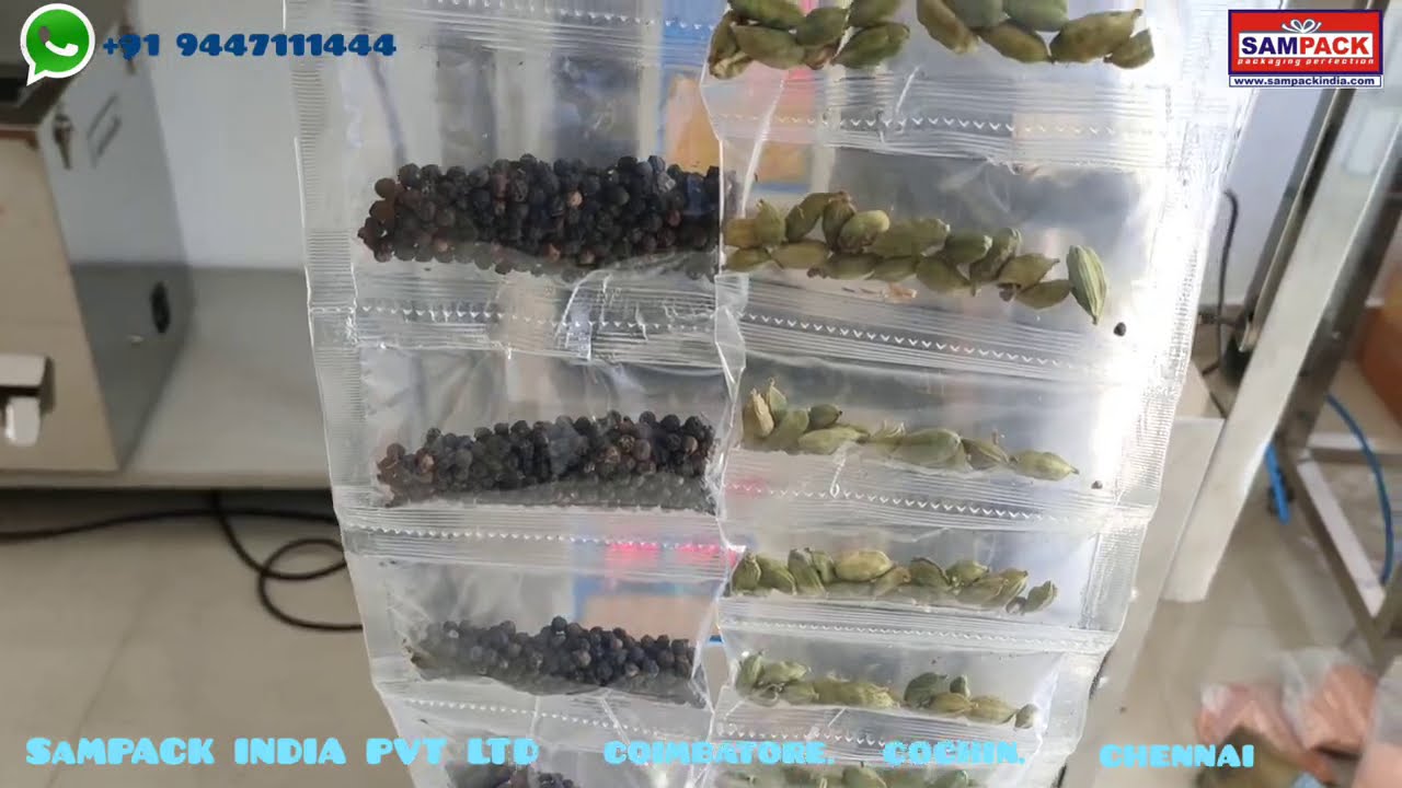 Pepper packing machine  Masala spices packing machine  Mini Spices packing machine 2gm, 5gm, 10gm,
