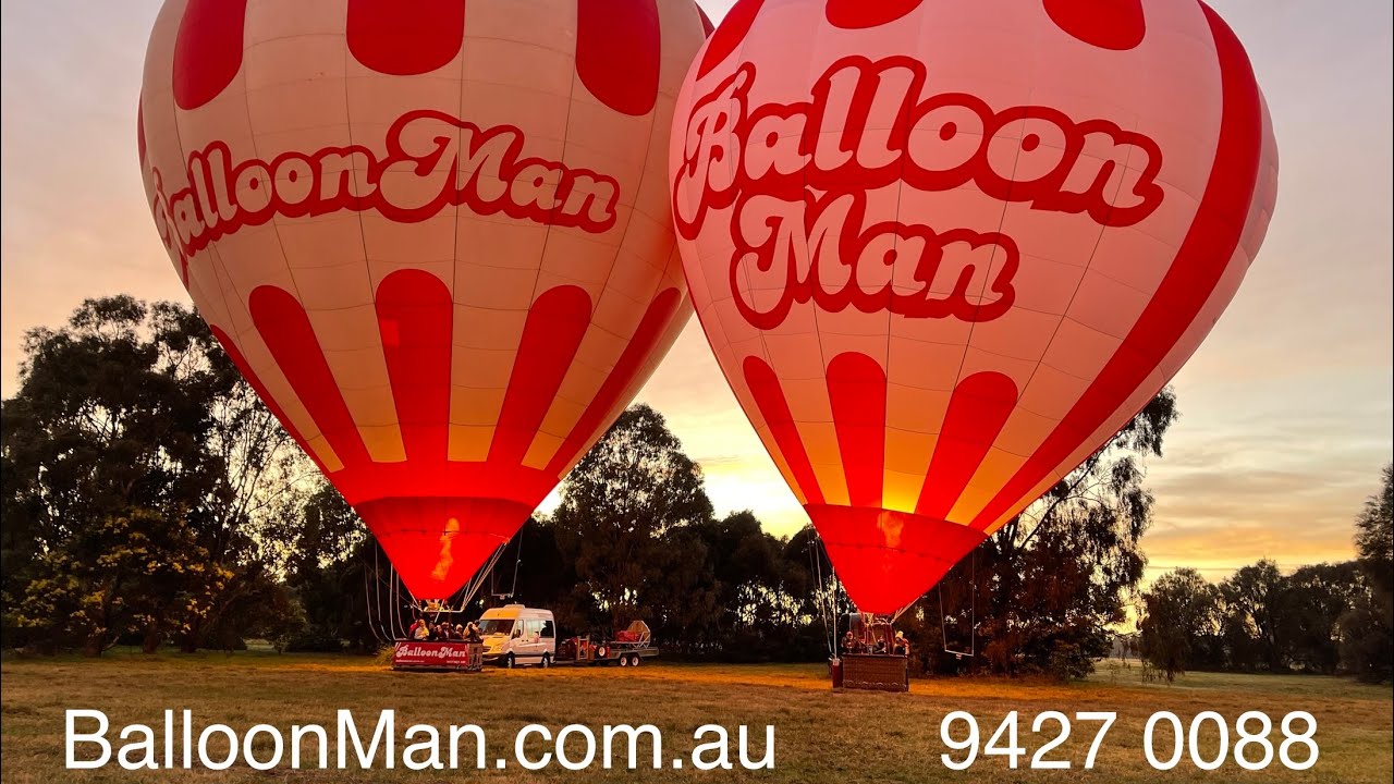 Hot air ballooning over Melbourne, Australia - the best balloon rides in the world.