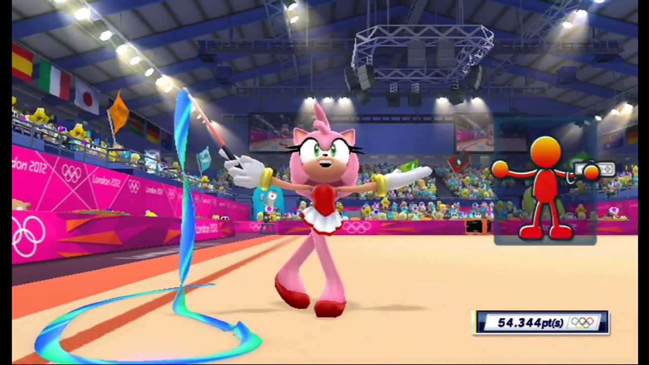 Mario & Sonic at the London 2012 Olympic Games: Rhythmic Ribbon (All 3 Songs) [1080 HD]