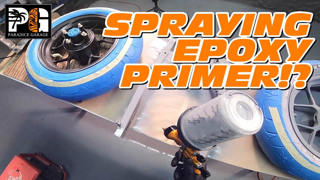 How To Prep and Spray EPOXY PRIMER Over Aluminum Rims and Steel Parts