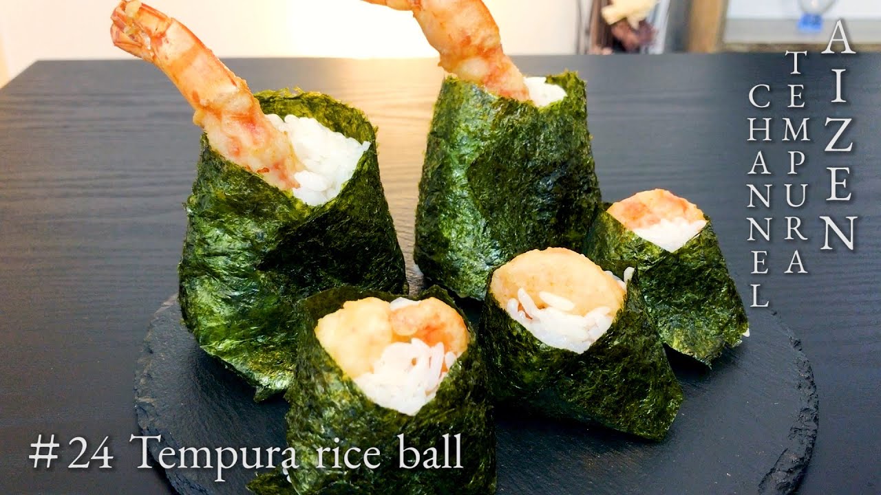 【Tempura rice ball】Soup stock batter/how to make the tempura rice ball