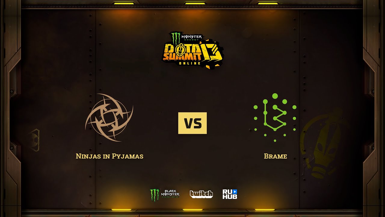 Ninjas in Pyjamas vs Brame, Monster Energy DOTA Summit 13: EU/CIS, bo3 game 1 [Maelstorm & Jam]