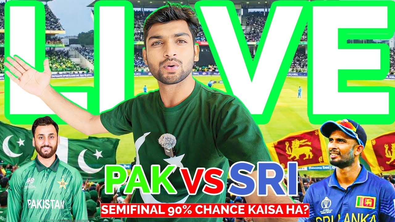 Stadium se Live Pak vs Sri | kya jain ga hm Semi final mai