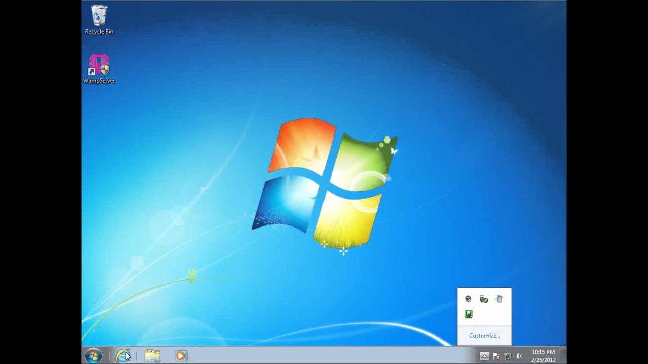 PHP Lesson 1 - Installing WAMP and Notepad++ on Windows 7