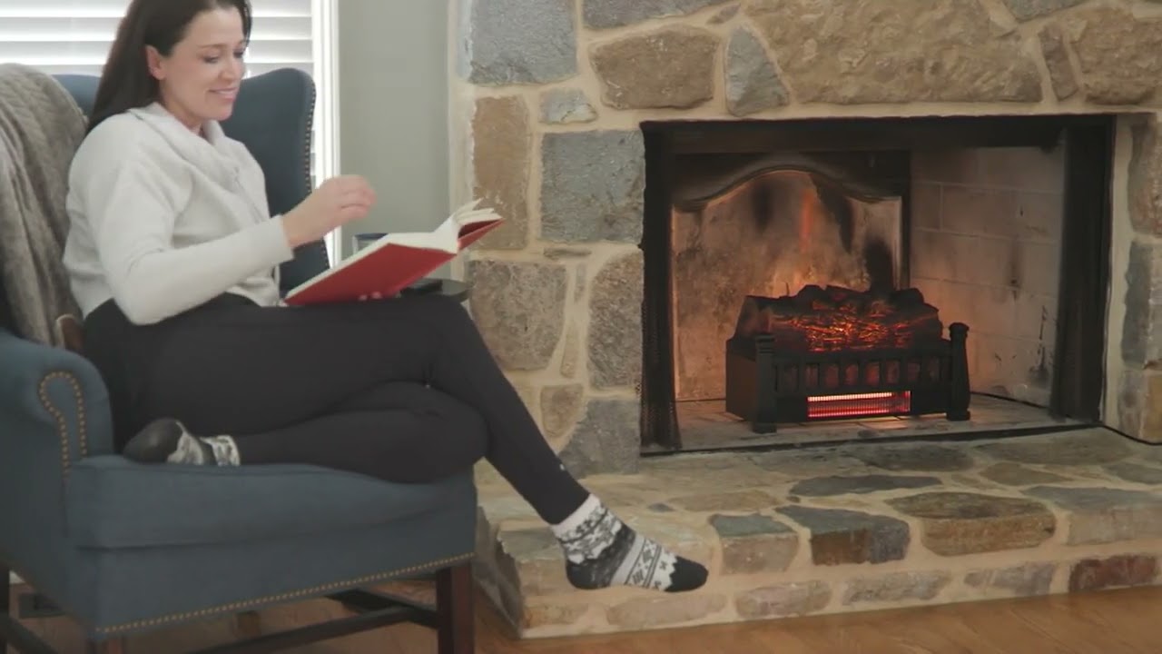 Duraflame Infrared Pine Log Insert Heater with Crackle Sound on QVC